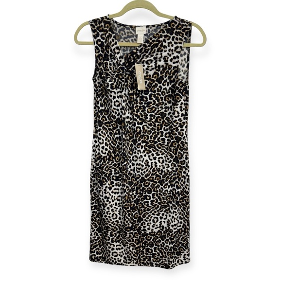 Chico's Dresses & Skirts - Chico's Women’s Leopard‎ Print Sleeveless Dress Size (Chico 0) *2216
